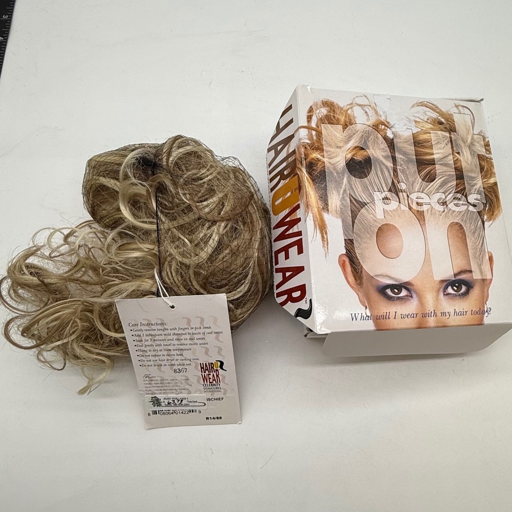 Celebrity Hair Wear Blonde Curly Claw Clip In Hair Piece Extension Hairuwear‎